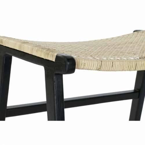 Stolac DKD Home Decor 8424001823192 65 x 47 x 40 cm Prirodno Tikovina Crna Cijena