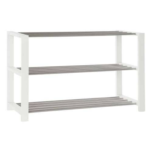 Ormarić za cipele DKD Home Decor 8424001835041 Bijela Pisana Srebrna Drvo Metal 80 x 30 x 50 cm Cijena