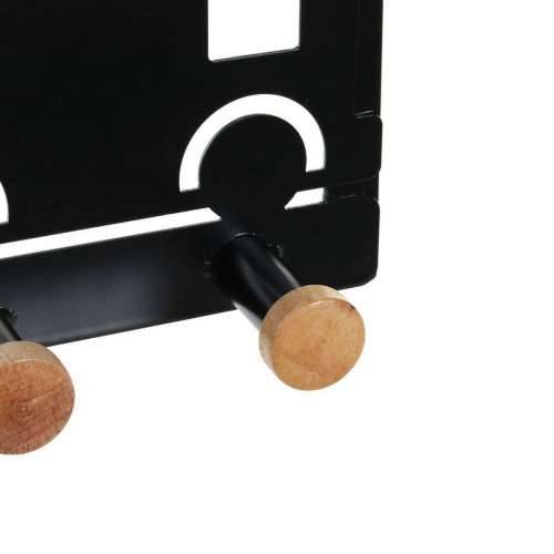 Vješalica za Kapute za Vrata DKD Home Decor 8424001835546 Vlak Bijela Crna Metal Drvo MDF 28,5 x 8,5 x 16,5 cm (2 kom.) Cijena
