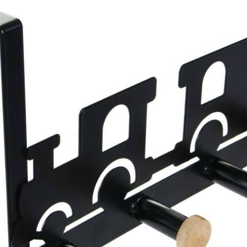 Vješalica za Kapute za Vrata DKD Home Decor 8424001835546 Vlak Bijela Crna Metal Drvo MDF 28,5 x 8,5 x 16,5 cm (2 kom.) Cijena