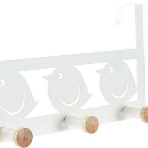 Vješalica za Kapute za Vrata DKD Home Decor 8424001835553 ptice Bijela Crna Metal Drvo MDF 28,5 x 9,5 x 16 cm (2 kom.) Cijena