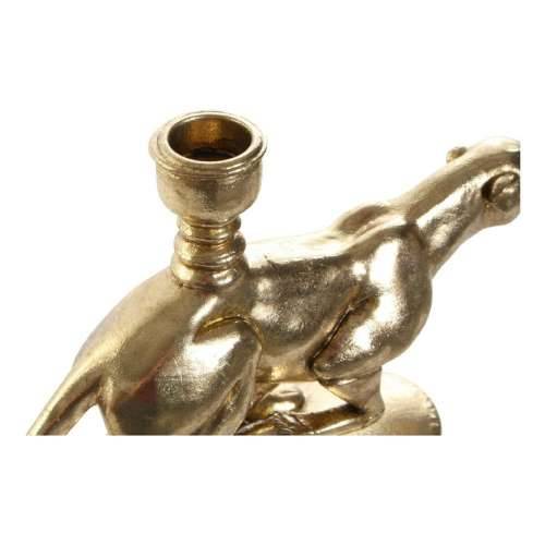 Svijećnjak DKD Home Decor zlatan Smola Aluminij Leopard Tropsko Svijećnjak 25 x 6 x 14 cm Cijena