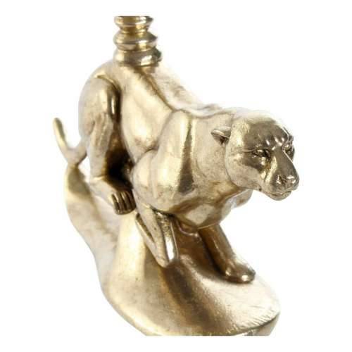 Svijećnjak DKD Home Decor zlatan Smola Aluminij Leopard Tropsko Svijećnjak 25 x 6 x 14 cm Cijena