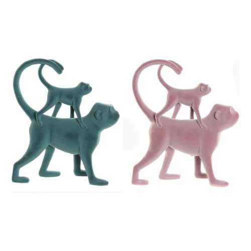 Ukrasna figura DKD Home Decor Zelena Roza Smola Flokirano Tropsko 22,5 x 8 x 27,5 cm Cijena