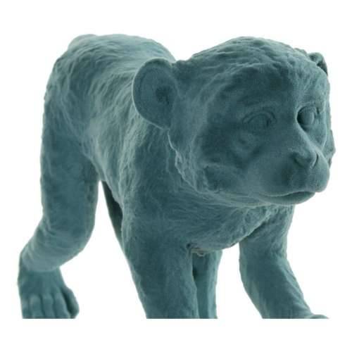 Ukrasna figura DKD Home Decor Zelena Roza Smola Flokirano Majmun Tropsko 31 x 9,5 x 19 cm Cijena