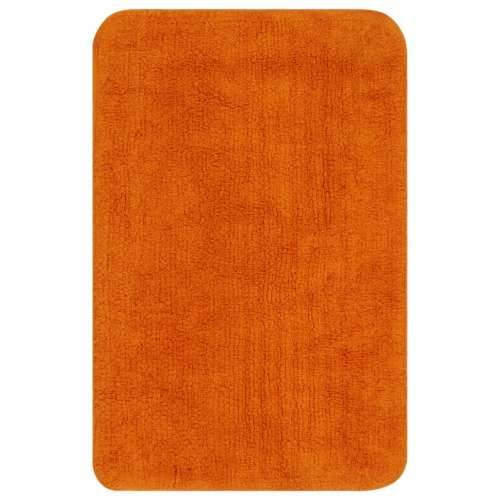 2-dijelni set kupaonskih otirača od tkanine narančasti Cijena