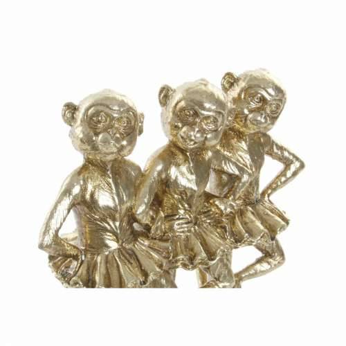 Ukrasna figura DKD Home Decor FZ-91957 Siva zlatan Smola Pravokutno Kolonijalni moderan Majmun 23 x 9,5 x 24 cm Cijena