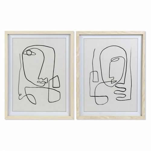 Slika DKD Home Decor Apstraktno moderan (55 x 2 x 70 cm) (2 kom.) Cijena