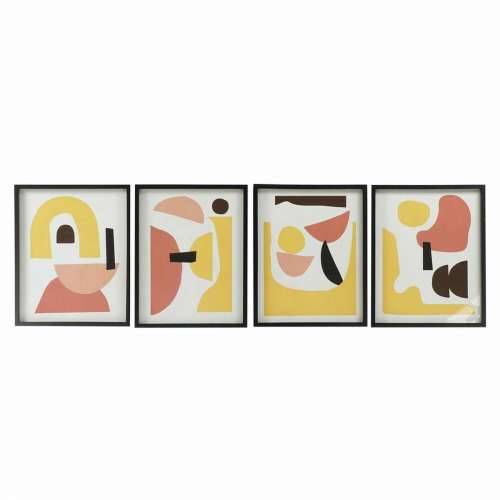 Slika DKD Home Decor 40 x 2,5 x 50 cm Apstraktno Skandinavski (4 Dijelovi) Cijena