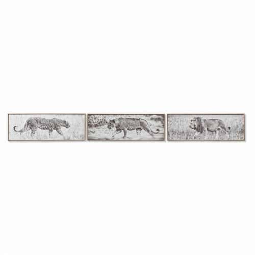 Slika DKD Home Decor 92,5 x 3,5 x 32 cm Kolonijalni Džungla (3 Dijelovi) Cijena