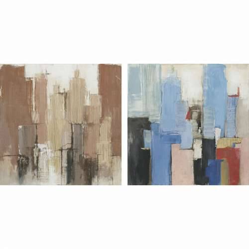 Slika DKD Home Decor 100 x 2,4 x 100 cm Apstraktno moderan (2 kom.) Cijena