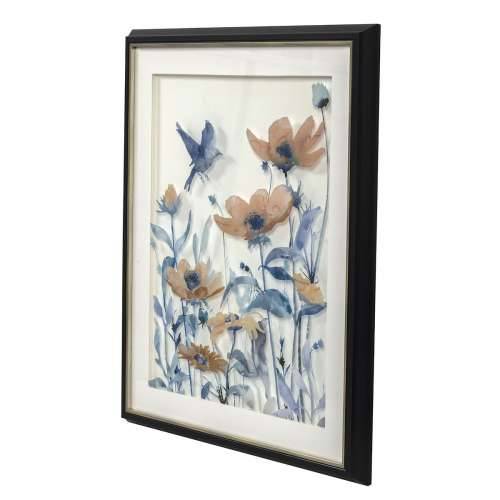Slika DKD Home Decor 50 x 2 x 60 cm Ziedi Shabby Chic (3 Dijelovi) Cijena