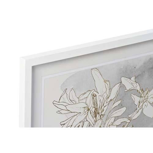 Slika DKD Home Decor 55 x 2,5 x 70 cm Ziedi romantični (4 Dijelovi) Cijena