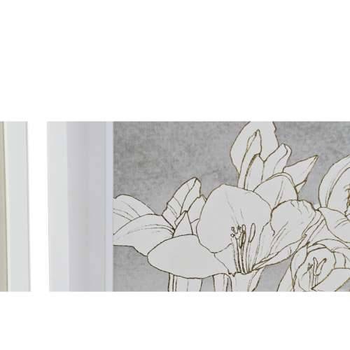 Slika DKD Home Decor 55 x 2,5 x 70 cm Ziedi romantični (4 Dijelovi) Cijena