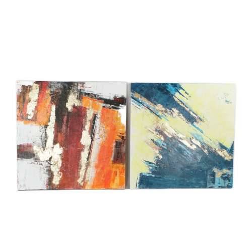 Slika DKD Home Decor 99,5 x 3,5 x 99,5 cm Apstraktno moderan (2 kom.) Cijena