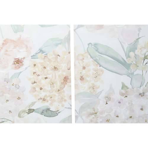Slika DKD Home Decor Ziedi 55 x 3 x 135 cm Shabby Chic (3 Dijelovi) Cijena