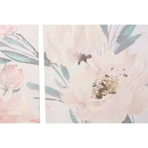 Slika DKD Home Decor Ziedi 55 x 3 x 135 cm Shabby Chic (3 Dijelovi) Cijena