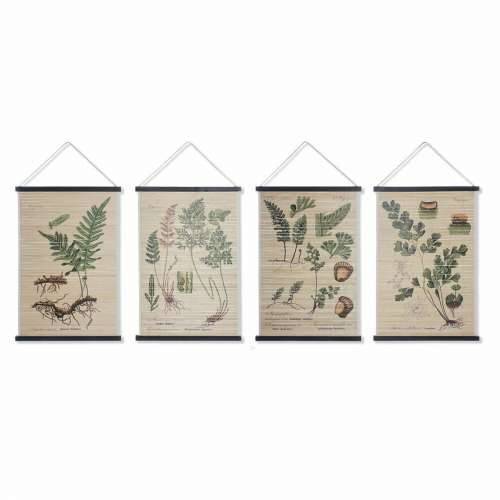 Platno DKD Home Decor Ziedi 60 x 2 x 90 cm Cottage (4 Dijelovi) Cijena