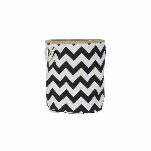 košara DKD Home Decor Bijela Crna Juta juta Zig-zag moderan 38 x 38 x 45 cm Cijena