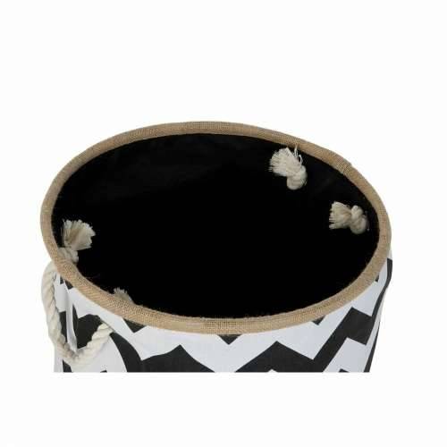 košara DKD Home Decor Bijela Crna Juta juta Zig-zag moderan 38 x 38 x 45 cm Cijena