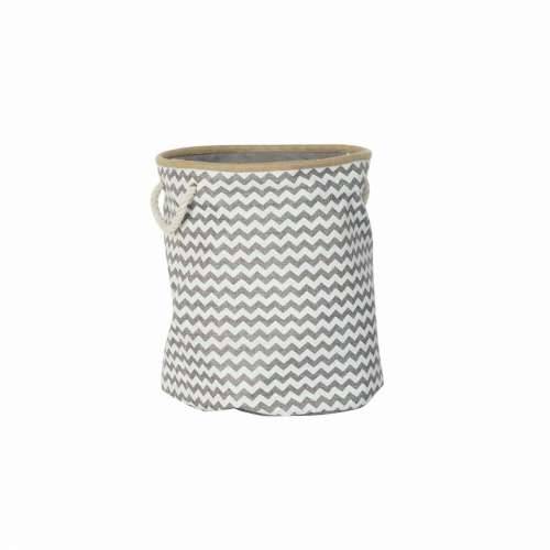 košara DKD Home Decor Bijela Siva Juta juta Zig-zag Boho 38 x 38 x 45 cm Cijena