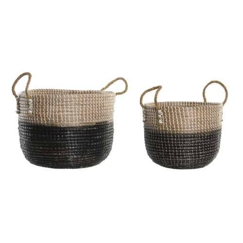 Set košara DKD Home Decor Prirodno Siva Morska trava (41 x 25 x 42 cm) (2 Dijelovi) Cijena