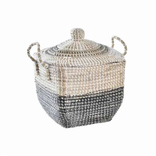 Ukrasna košara DKD Home Decor Siva Prirodno Morska trava Boho 45 x 35 x 43 cm Cijena