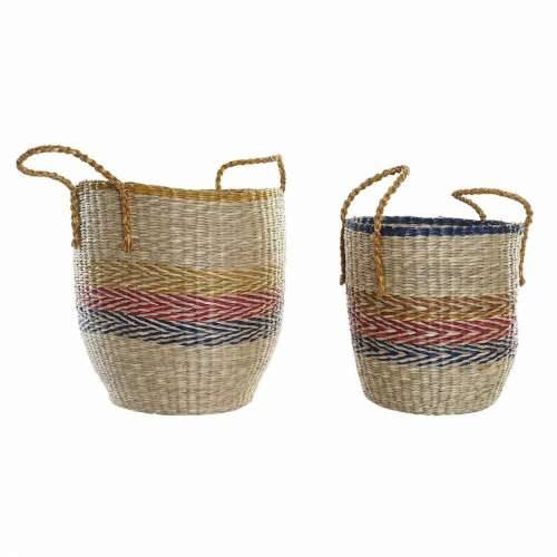 Set košara DKD Home Decor Oranžna Zelena Morska trava (35 x 22 x 46 cm) (2 pcs) Cijena