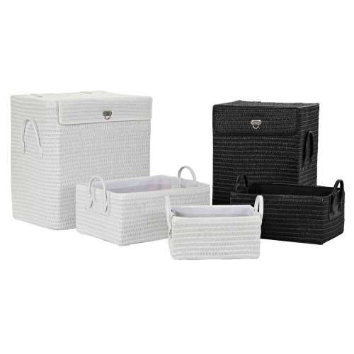 Višenamjenska Košara DKD Home Decor Bijela Crna polipropilen 45 x 34 x 49 cm 4 Kg Cijena