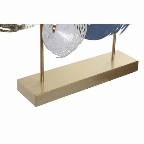 Ukrasna figura DKD Home Decor 65,4 x 9 x 51 cm Apstraktno Plava zlatan Smeđa moderan (2 kom.) Cijena