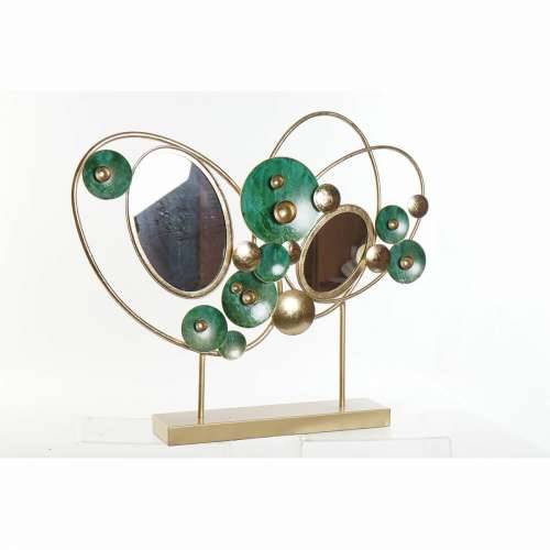 Ukrasna figura DKD Home Decor 62 x 9 x 53,3 cm Apstraktno zlatan Zelena Cijena