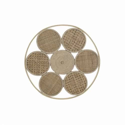 Zidni Ukras DKD Home Decor 45,5 x 2 x 45,5 cm Prirodno Cijena