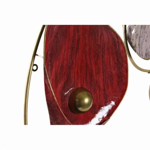 Zidni Ukras DKD Home Decor Crvena Crna zlatan Metal (123 x 10 x 65 cm) Cijena