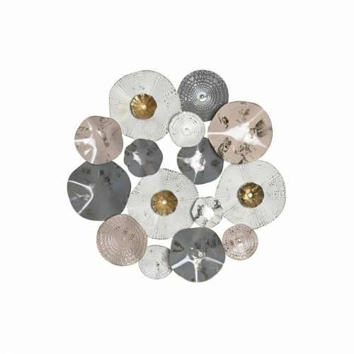 Zidni Ukras DKD Home Decor Siva Metal Bijela (80 x 7 x 80 cm) Cijena