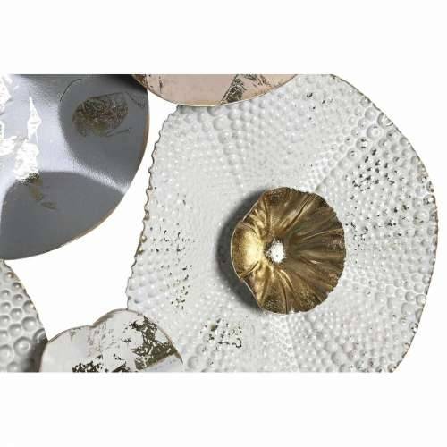 Zidni Ukras DKD Home Decor Siva Metal Bijela (80 x 7 x 80 cm) Cijena