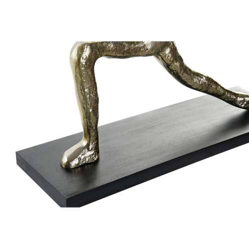 Ukrasna figura DKD Home Decor 33 x 10 x 35 cm Crna zlatan Indijac Yoga (3 kom.) Cijena