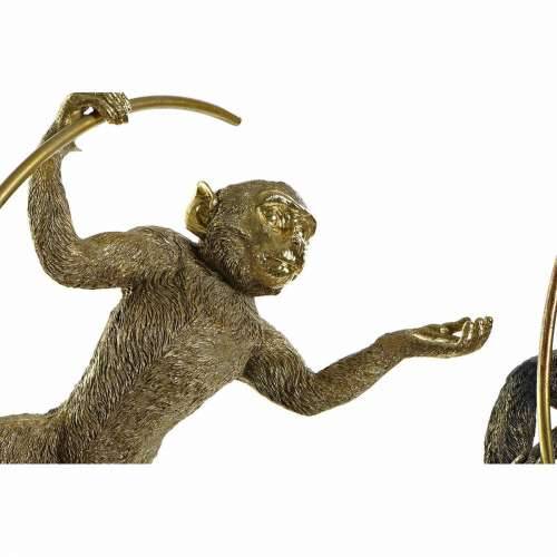 Ukrasna figura DKD Home Decor 33 x 25 x 48 cm Crna zlatan Majmun moderan (2 kom.) Cijena