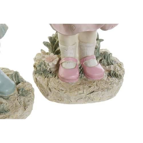 Ukrasna figura DKD Home Decor 28 x 20 x 48,5 cm Plava Roza Dijete (2 kom.) Cijena