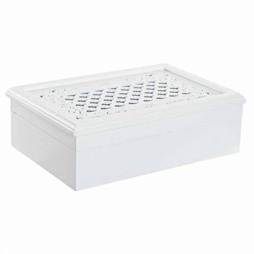 Kutija za nakit DKD Home Decor Satovi 29 x 20 x 9,5 cm Kristal Lila Bijela Drvo MDF Cijena