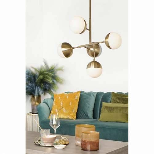 Stropna svjetiljka DKD Home Decor Metal Kristal zlatan (74 x 52 x 168 cm) Cijena