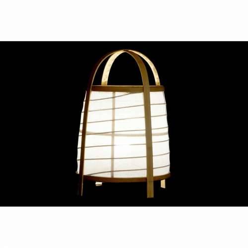 Stolna svjetiljka DKD Home Decor Bijela Prirodno Bambus 40 W 220 V 32 x 32 x 45,5 cm Cijena