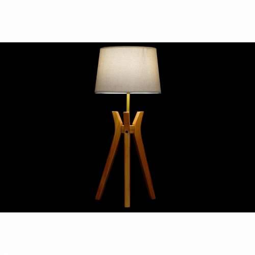Stolna Svjetiljka DKD Home Decor Smeđa Bež Poliester Drvo 220 V 50 W Cijena