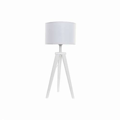 Stolna svjetiljka DKD Home Decor 8424001807918 Drvo Bijela 220 V 50 W 30 x 30 x 72 cm Cijena