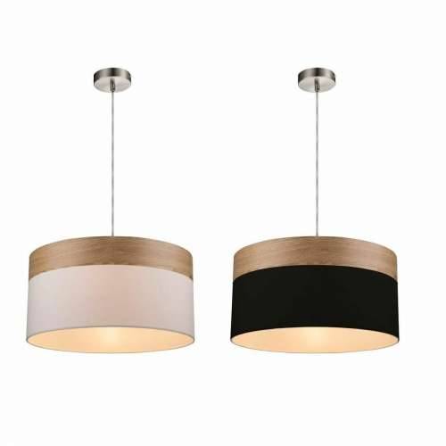 Stropna svjetiljka DKD Home Decor Bijela Crna Pisana Srebrna Prirodno Metal 50 W Scandi 220 V 30 x 40 cm 38 x 38 x 25 cm (2 kom. Cijena