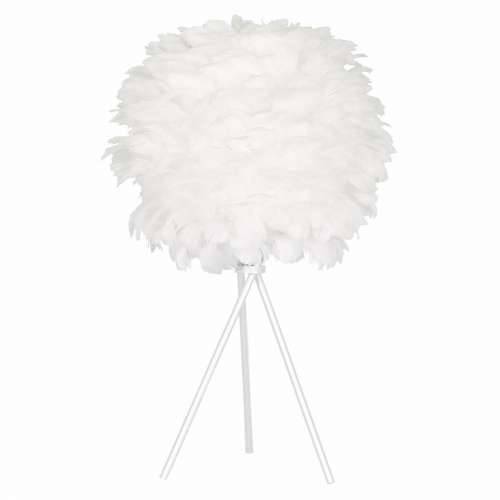 Stolna svjetiljka DKD Home Decor Bijela Metal Pero za uživanje (42 x 42 x 60 cm) Cijena