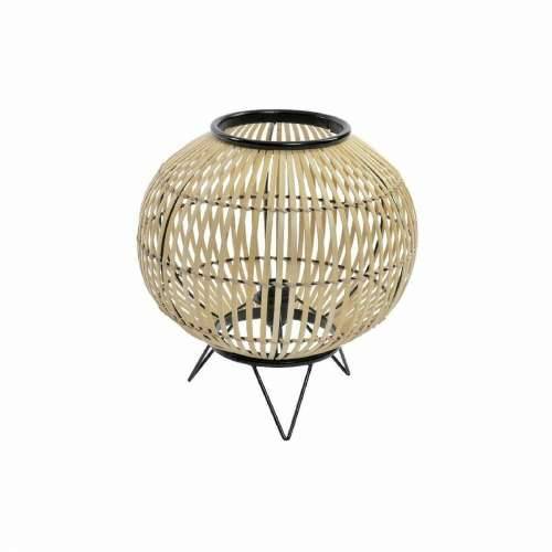 Stolna svjetiljka DKD Home Decor Crna Metal Smeđa Bambus (36 x 36 x 37 cm) Cijena