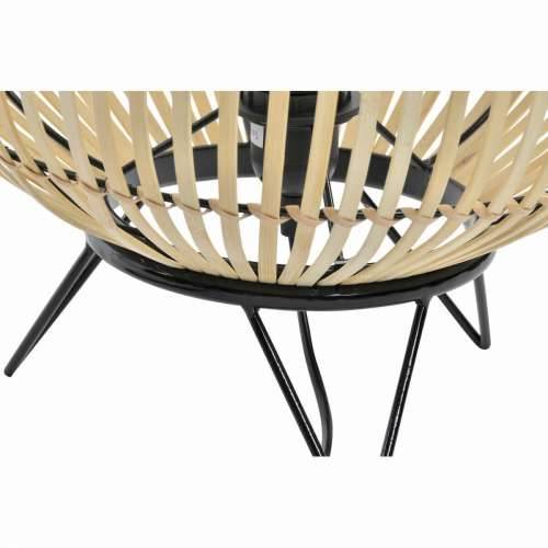 Stolna svjetiljka DKD Home Decor Crna Metal Smeđa Bambus (36 x 36 x 37 cm) Cijena