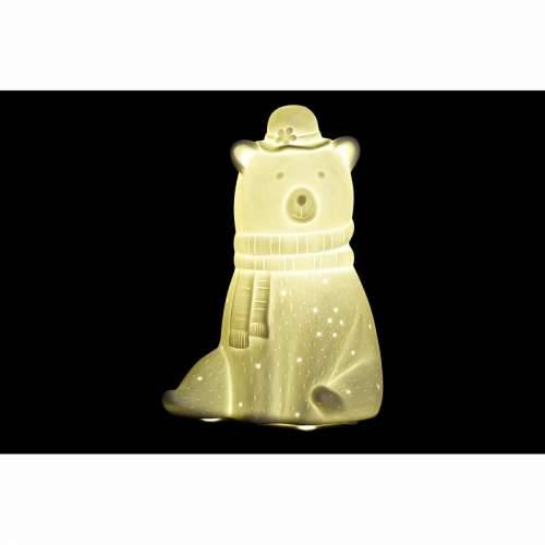 Stolna svjetiljka DKD Home Decor 17 x 12 x 23 cm Porculan Bijela 220 V 25 W Cijena