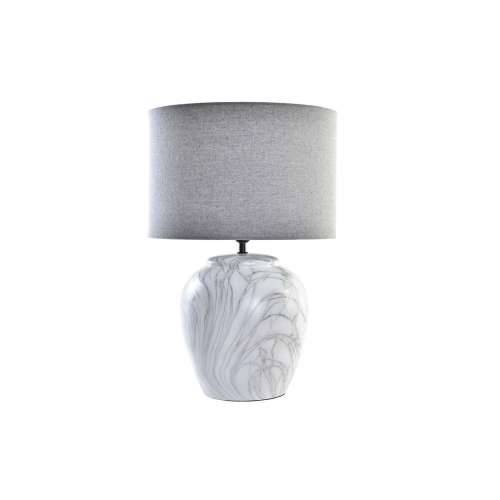 Stolna svjetiljka DKD Home Decor Platno Keramika Siva Bijela (38 x 38 x 58 cm) Cijena