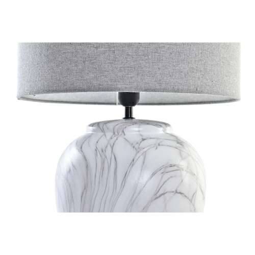 Stolna svjetiljka DKD Home Decor Platno Keramika Siva Bijela (38 x 38 x 58 cm) Cijena
